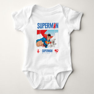 Body Para Bebé Superman y Krypto despegan vuelo
