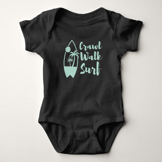 Body Para Bebé Surf Crawl Walk Surf Summer Little Surfer Baby Bod (Anverso)
