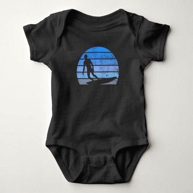 Body Para Bebé Surf Retro (Anverso)