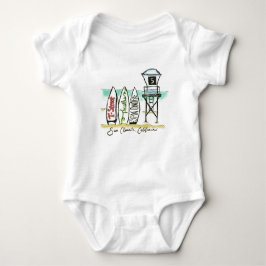Body Para Bebé Surf San Clemente Baby Bodysuit