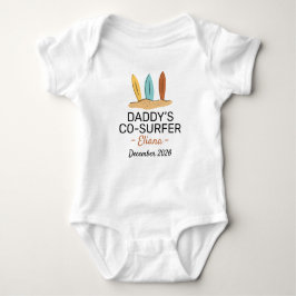 Body Para Bebé Surfing Baby Shower Daddy’s Co-Surfer - Surf