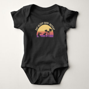 Body Para Bebé Surfing Retro