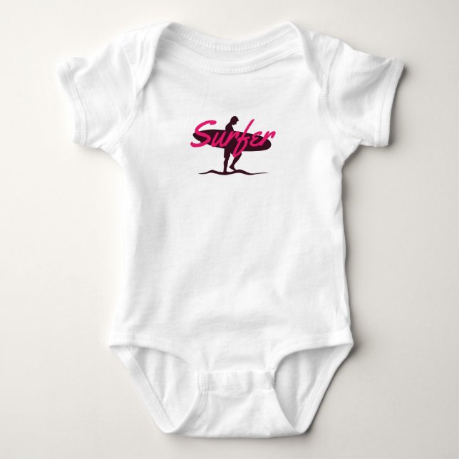 Body Para Bebé Surfista (Anverso)