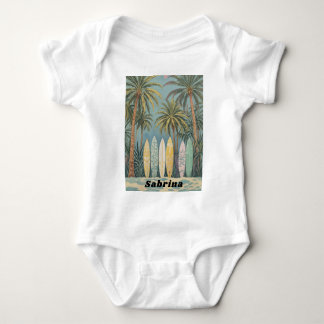 Body Para Bebé Surf's Up, Pastel Style personalizado