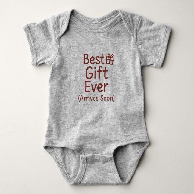 Body Para Bebé Surprise pregnancy christmas - Best Gift Ever (Anverso)