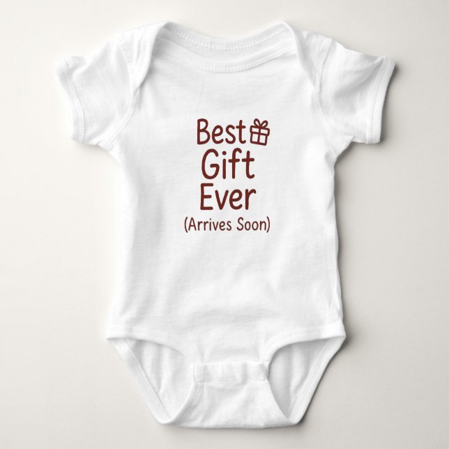 Body Para Bebé Surprise pregnancy christmas - Best Gift Ever (Anverso)
