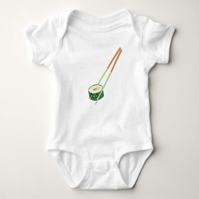 Body Para Bebé Sushi lindo, kawaii suhi, sushi amores de bebé tra (Anverso)