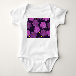 Body Para Bebé Susurros Violetos: Elegancia acuarela Floral