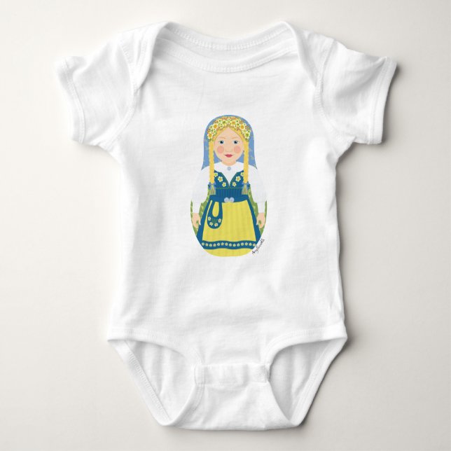 Body Para Bebé Swede Matryoshka (Anverso)