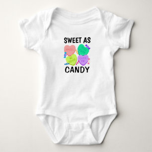 Body Para Bebé Sweet As Candy El día de San Valentín Baby Bodysui