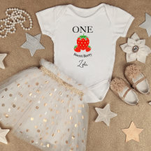 Sweet Berry Baby Bodysuit 1st Birthday