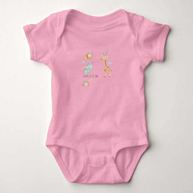 Body Para Bebé  Sweet Dreams Safari Baby Bodysuit | Personalized  (Anverso)