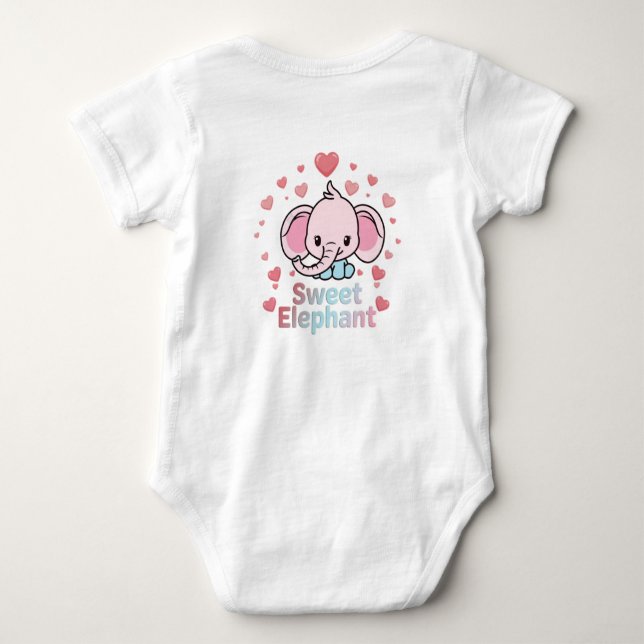 Body Para Bebé Sweet Elephant Baby Bodysuit (Reverso)