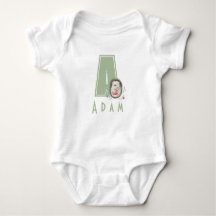 Sweet hedgehog Carta personalizada A Baby Bodysuit
