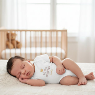 Body Para Bebé Sweet Little Princess Personalized Baby Bodysuit