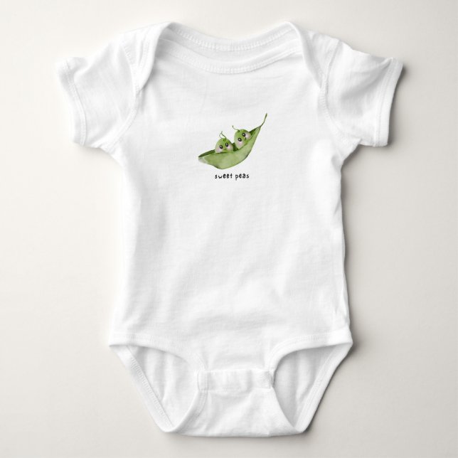 Body Para Bebé Sweet Peas Baby Bodysuit (Anverso)
