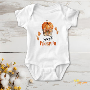 Body Para Bebé Sweet Pumpkin Pie Fall