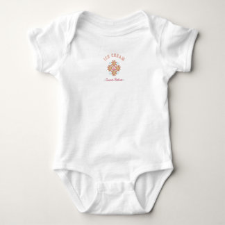 Body Para Bebé Sweet Summer Vibes – Cute Ice Cream Logo T-Shirt 