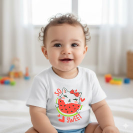 Body Para Bebé Sweetest Summer Fruit Cartoon Baby T-Shirt