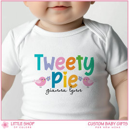 Body Para Bebé Sweetie Pie Custom Name