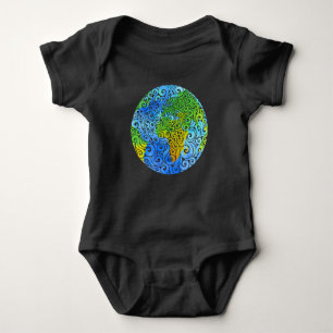 Body Para Bebé Swirly Earth