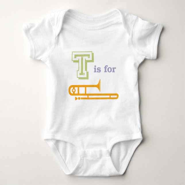 Body Para Bebé T está para el Trombone (Anverso)