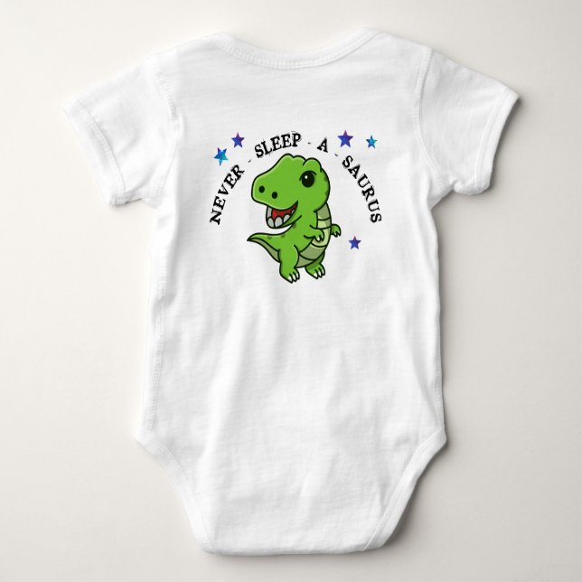 Body Para Bebé T-Rex Baby Bodysuit (Reverso)