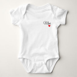 Body Para Bebé T-shirt famille cœur personnalisé