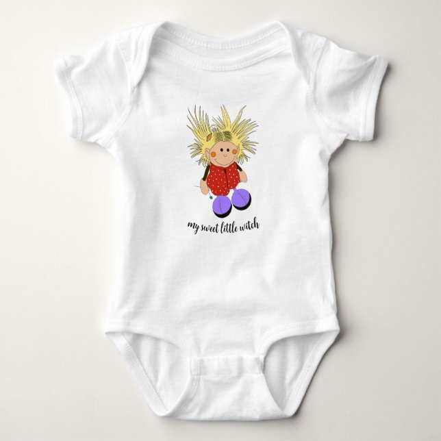 Body Para Bebé T-Shirt for "little witches" Baby Strampler (Anverso)