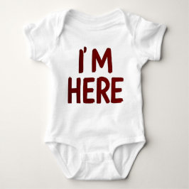 Body Para Bebé T-shirt - I’m Here – Silent presence