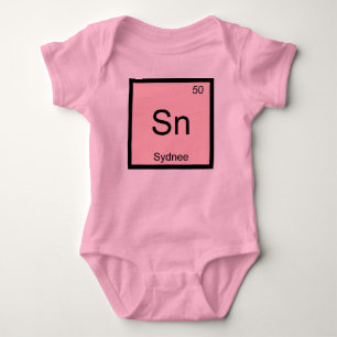 Body Para Bebé Tabla periódica de elementos químicos de Sydnee