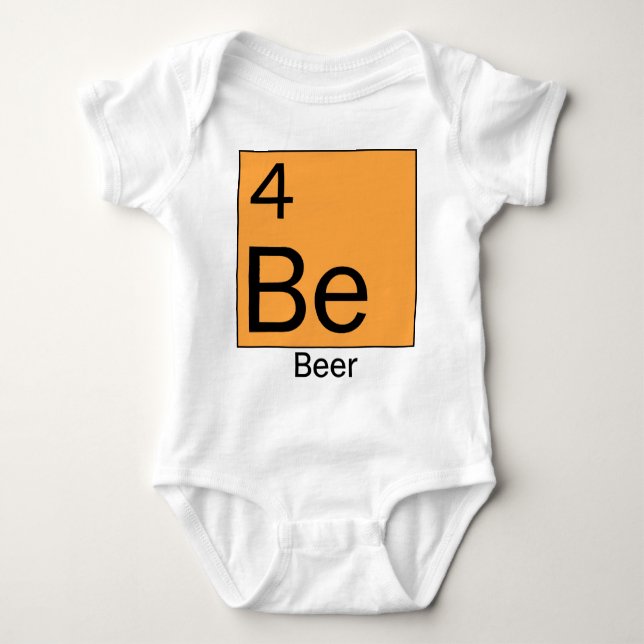 Body Para Bebé Tabla periódica de la camiseta de los elementos (Anverso)