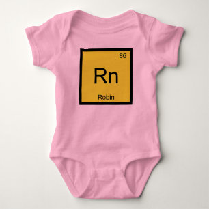 Body Para Bebé Tabla Periódica Elemento Químico Nombre Robin