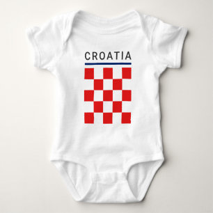 Body Para Bebé Tablero de ajedrez de Croacia