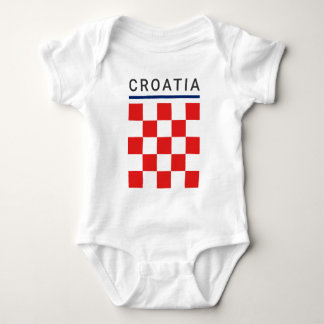 Body Para Bebé Tablero de ajedrez de Croacia