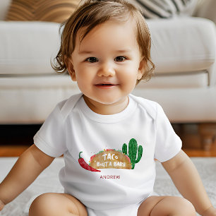 Body Para Bebé Taco 'Bout a Baby Shower Fiesta personalizado