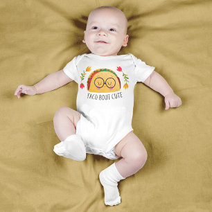 Body Para Bebé Taco Colorido Sobre Bebé Niña Divertido Texto Jueg