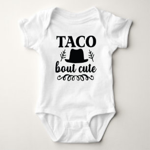 Body Para Bebé "taco de lindo" traje de bebé divertido
