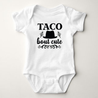 Body Para Bebé "taco de lindo" traje de bebé divertido