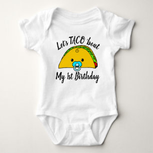 Body Para Bebé Taco Fiesta, el primer cumpleaños de un bebé graci