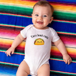 Body Para Bebé Taco sobre lindo - ropa con tema de taco para bebé
