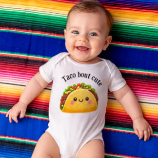 Body Para Bebé Taco sobre lindo - ropa de tema de taco para bebé