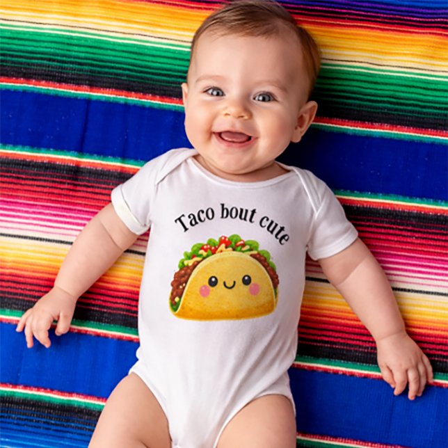 Body Para Bebé Taco sobre lindo - ropa de tema de taco para bebé (Subido por el creador)