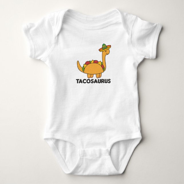 Body Para Bebé Tacosaurus Cinco De Mayo Dinosaurio Funny Dino (Anverso)