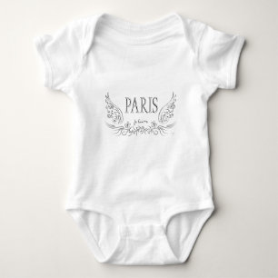 Body Para Bebé T'aime de PARÍS Je (te quiero)