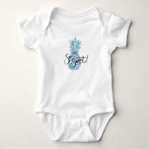 ¡Tan Dulce! Ropa de bebé de piña azul