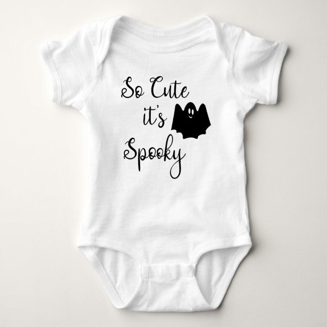 Body Para Bebé Tan lindo es Spookey (Anverso)