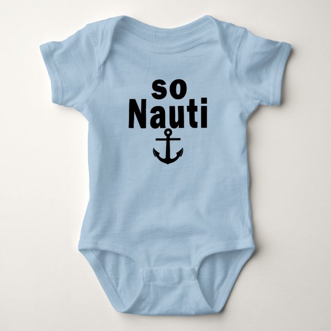 Body Para Bebé Tan Nauti - canotaje divertido (Anverso)