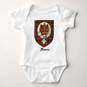 Body Para Bebé Tartán de la insignia del escudo del clan de Munr