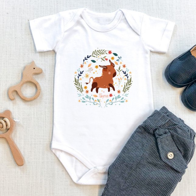 Body Para Bebé Taurus Baby - Adorable & Stubborn - Zodiac Apparta (Subido por el creador)